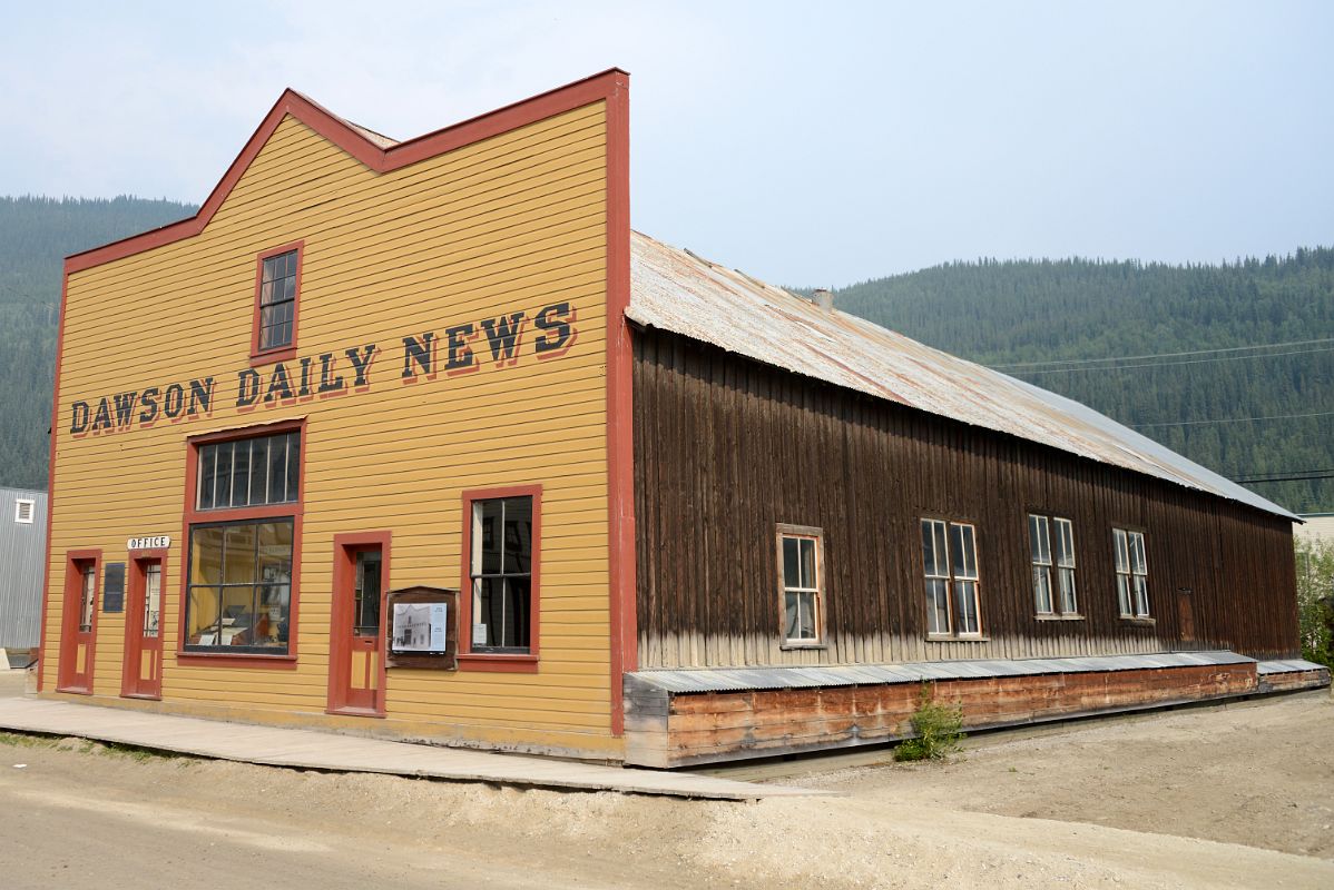 20 The Dawson Daily News Is An Example Of A Warehouse Structure Of The Gold Rush Period from 1897-1906 In Dawson City Yukon